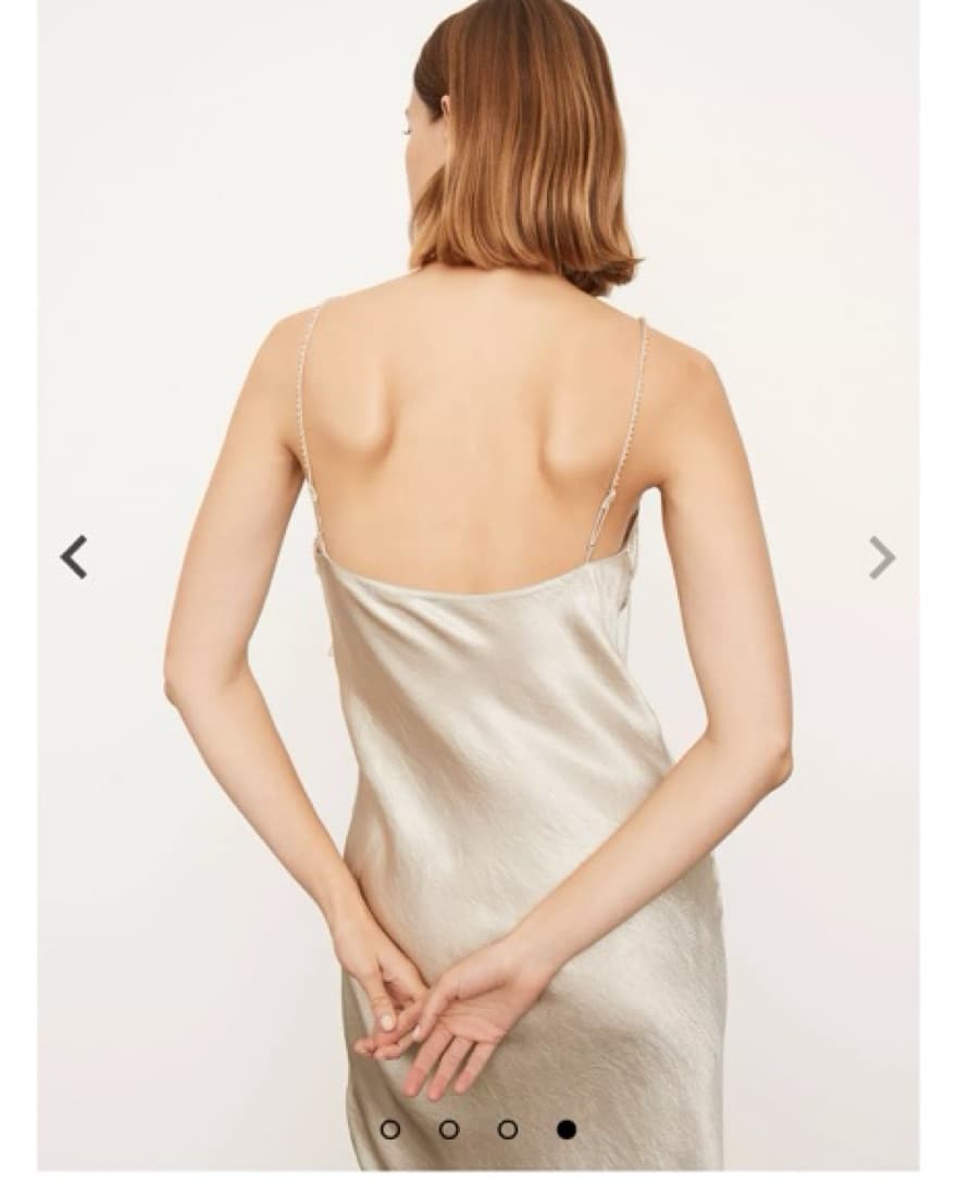 Draped Beads V-Neck Slip Dress - Image 3