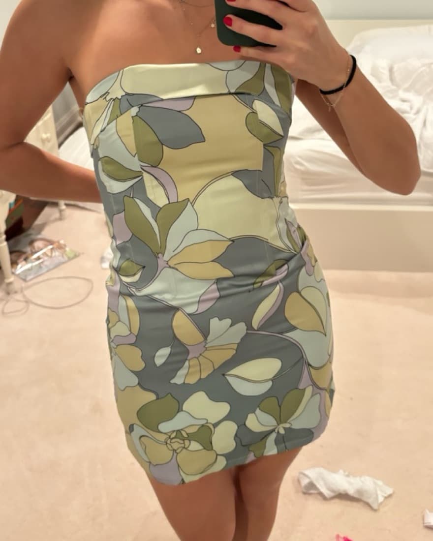 Multicolored Mini Dress With Wire  - Image 2