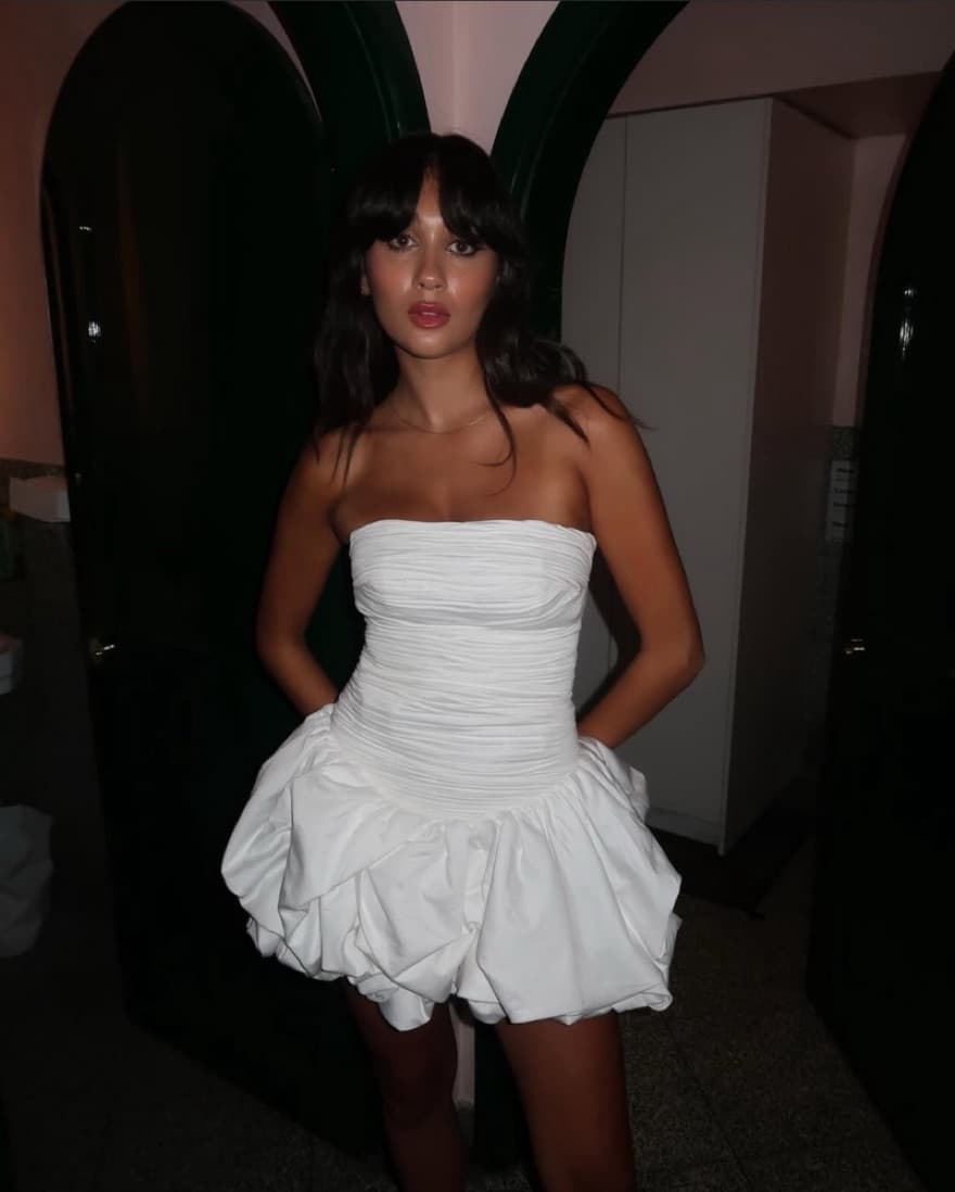 AJE Violette White Mini Dress - Image 1