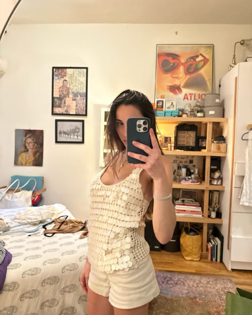 Spendid sp23 knit sequin top - Image 1
