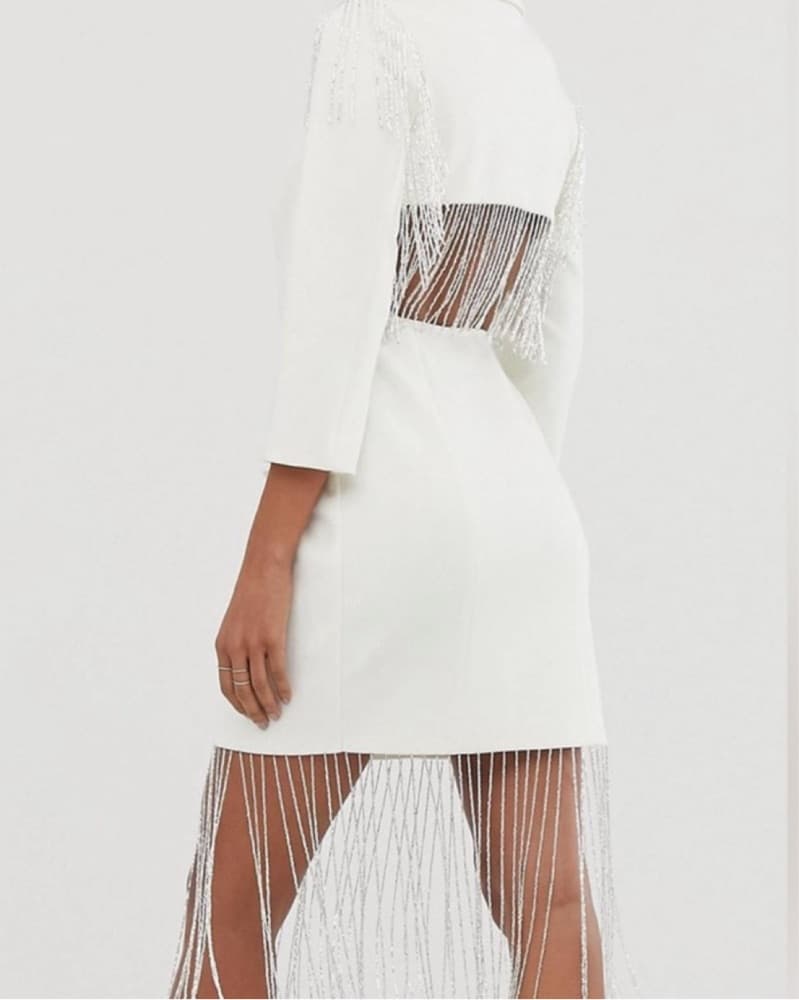 Blazer Dress With Pearls - Image 4