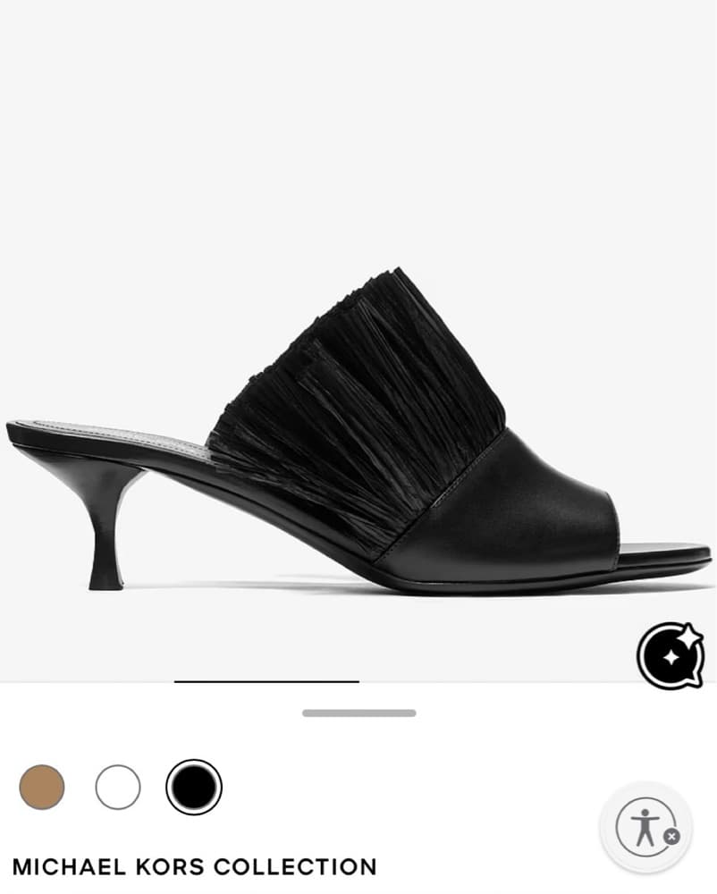Michael Kors Collection Fringe Mule - Image 1