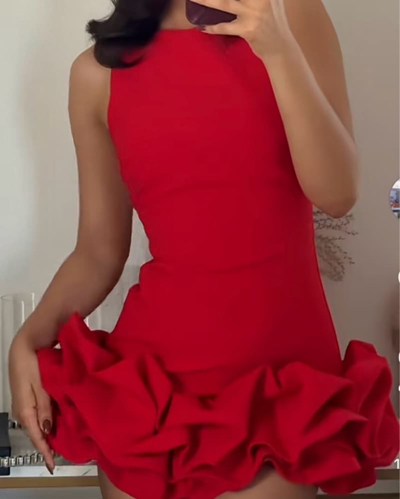  ZARA COMBINATION PUFF HEM JUMPSUIT - Image 1