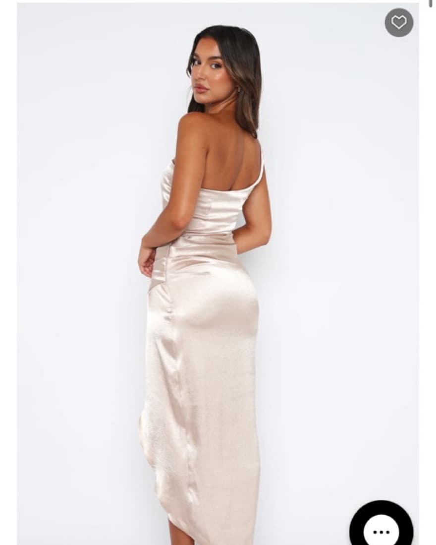 White Fox One Shoulder Wrap Dress - Image 2