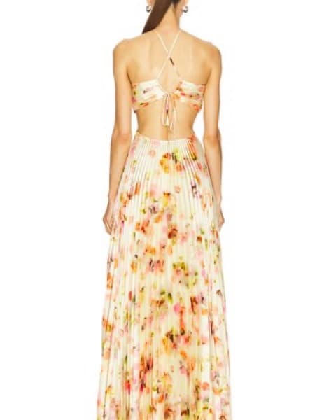 Moira Pleated Maxi Dress - Image 4