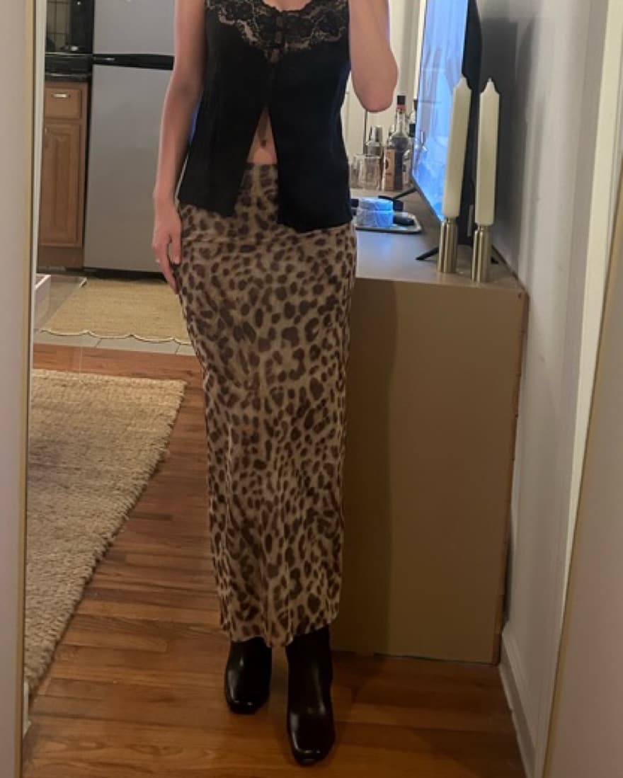 Zara Chettah Printed Skirt - Image 2