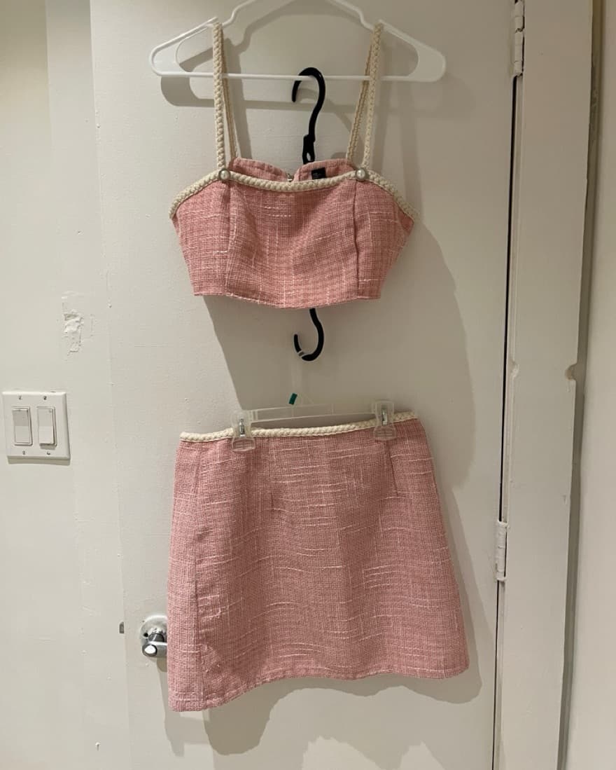 Tweed Pink Two Piece - Image 2