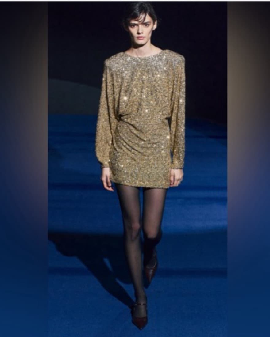 Zara Iconic Gold Dress - Image 3