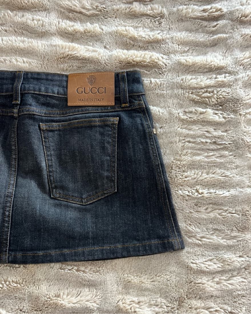 GUCCI MINI DENIM SKIRT - Image 3