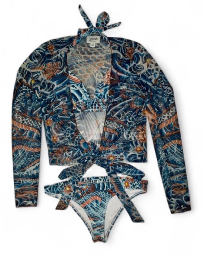 Jean paul Gaultier 3 Piece Swimsuit Set - Image 1