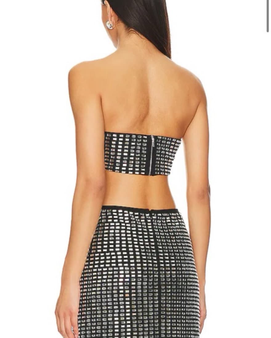 Geo Crystal Bandeau Top + Skirt Set - Image 3