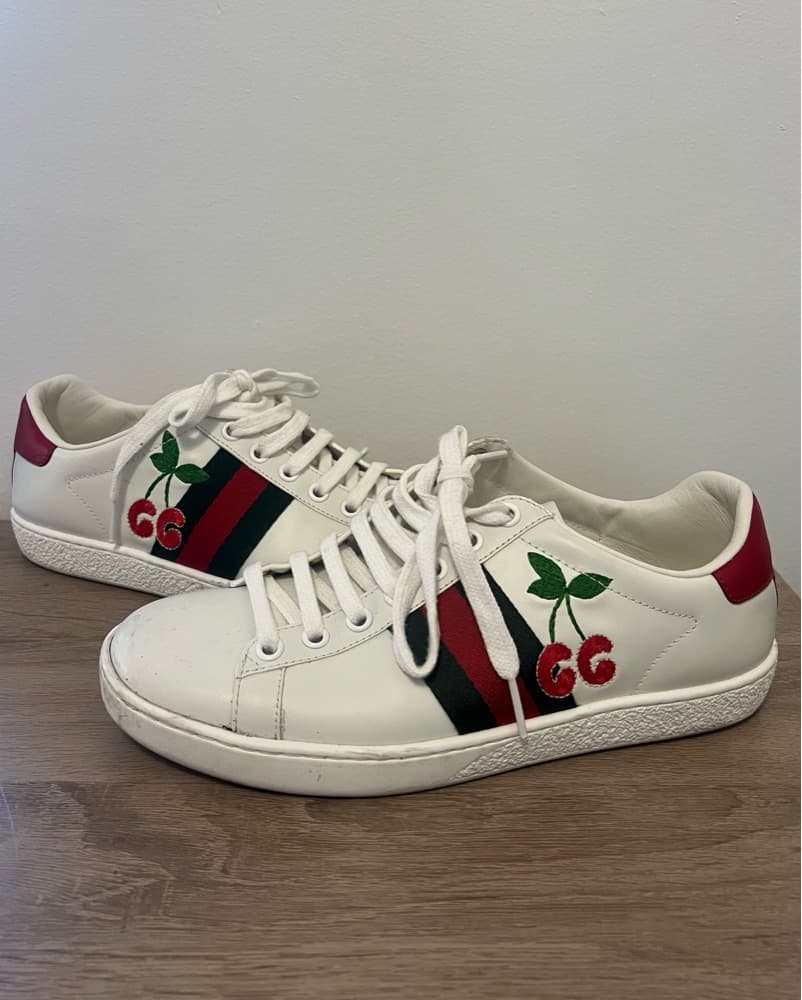 Gucci Ace Cherry Leather Sneaker - Image 2