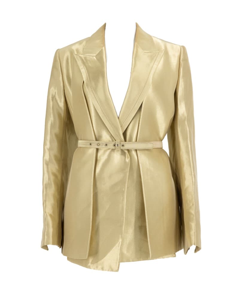 Fendi Gold Jacket Vest Skirt Set  - Image 1