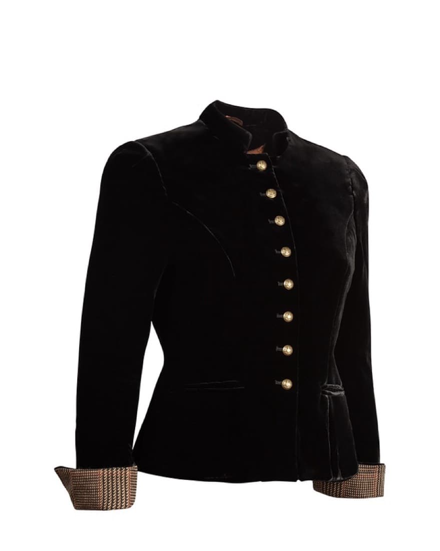 Sanoë Annabelle Black Velvet Jacket - Image 3