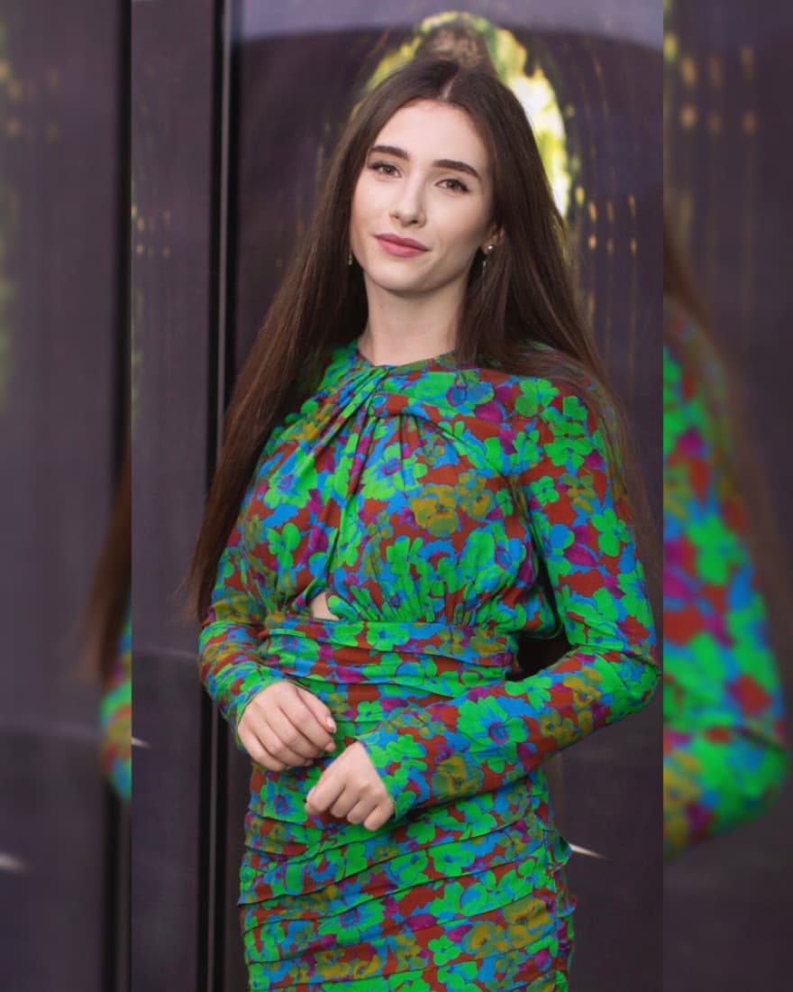 Green Floral Dress - Image 2