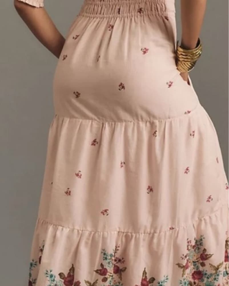 Romantic Floral Midii Dress - Image 3