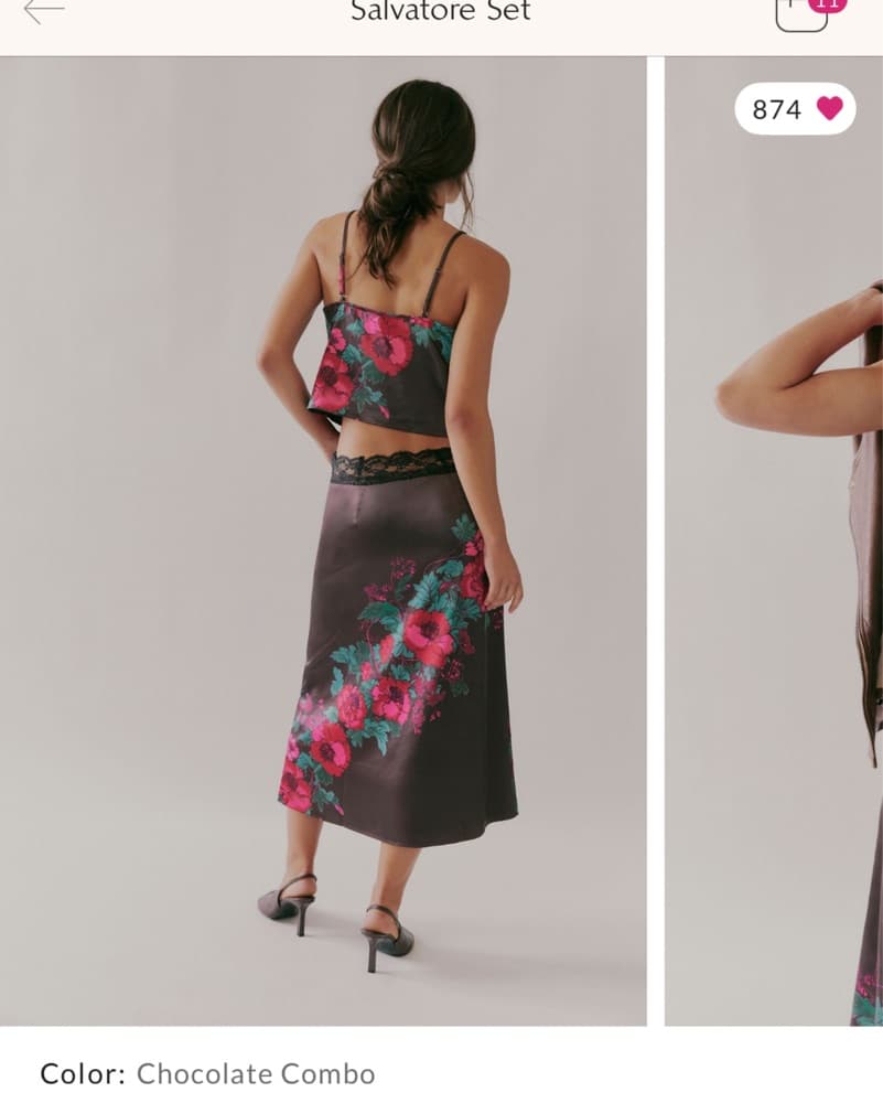 Floral Lace Midi Skirt Set Free People - Image 2