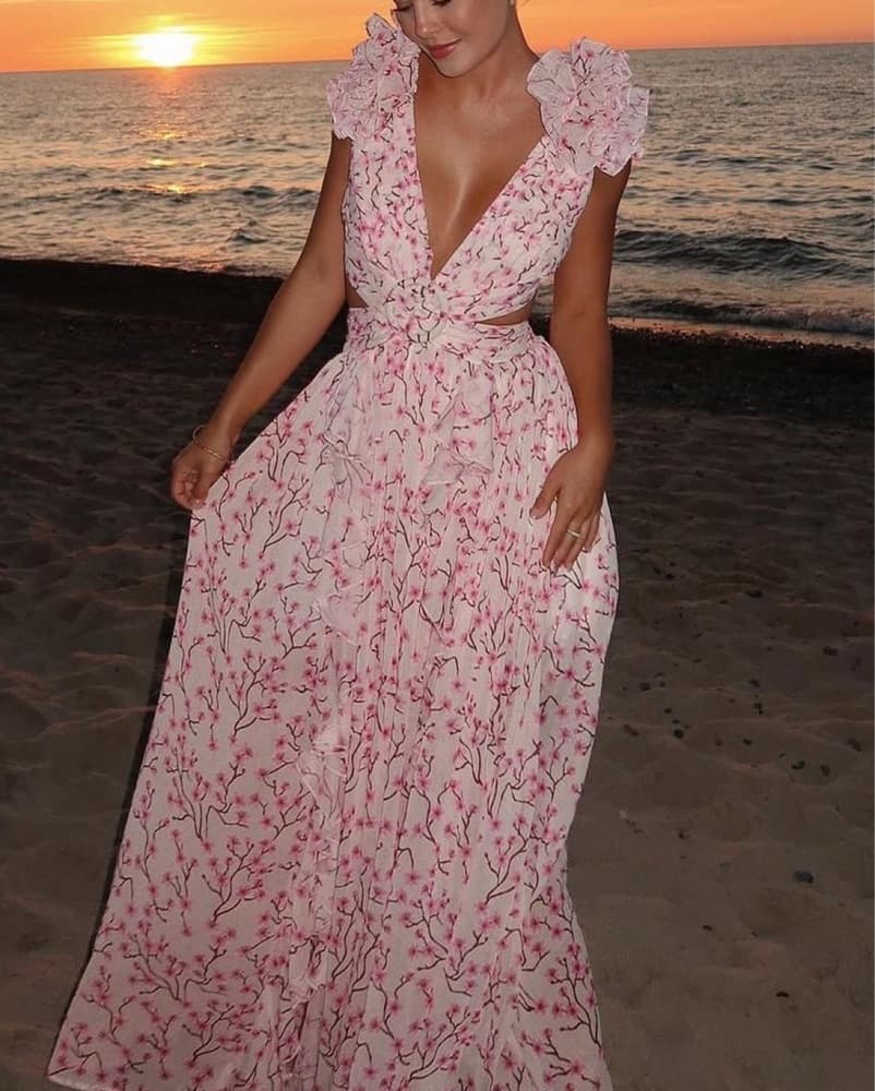 Anne Louise Boutique Pink Cassini Dress - Image 2