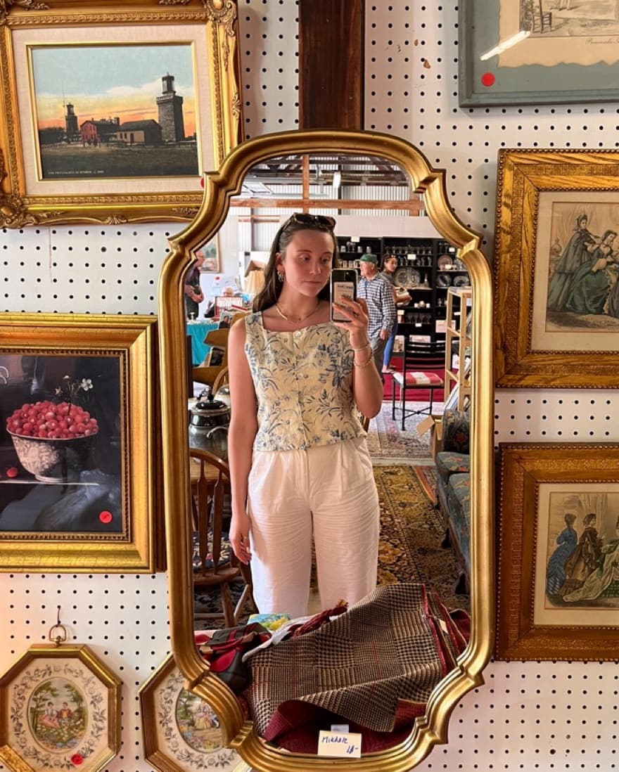 Vintage Toile Tank - Image 1