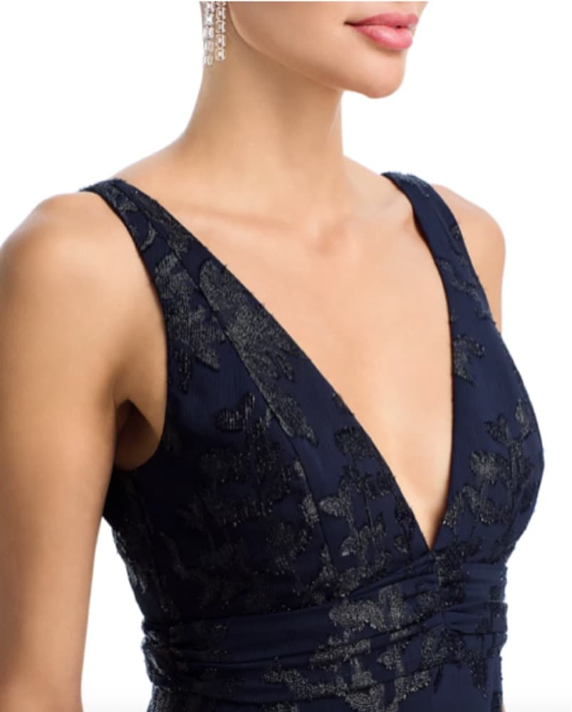 AQUA Navy Midi/Maxi Dress - Image 3