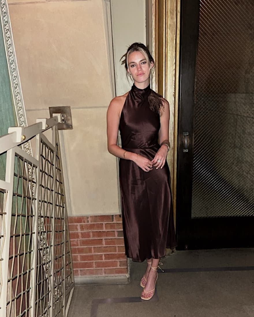 Chocolate Brown Vince Dress  - Image 2