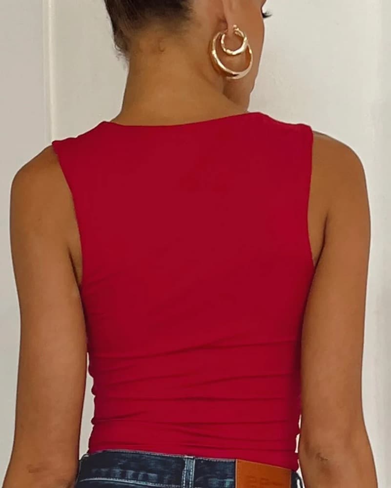 Red Sculpt Tank - Image 3