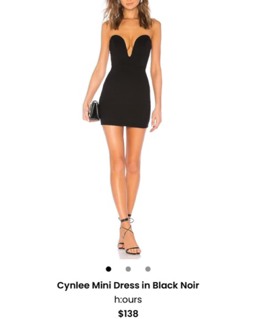 Cynlee Mini Dress in Sleek Black - Image 2