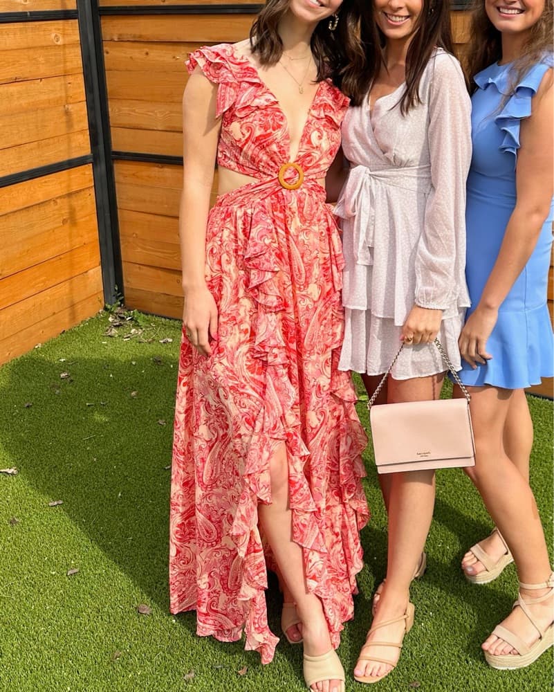 Pink Cut Out Maxi Dress  - Image 2