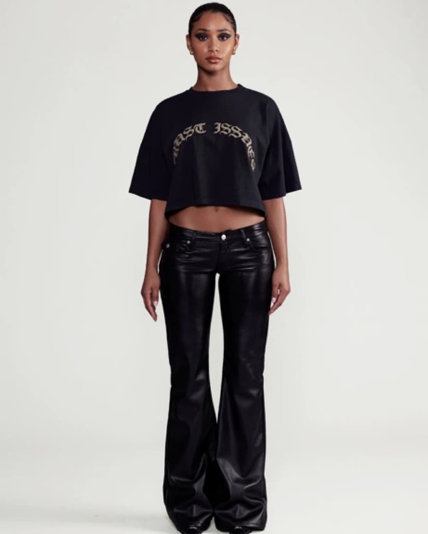 Revice The Icon Low Rise Leather Pants - Image 1