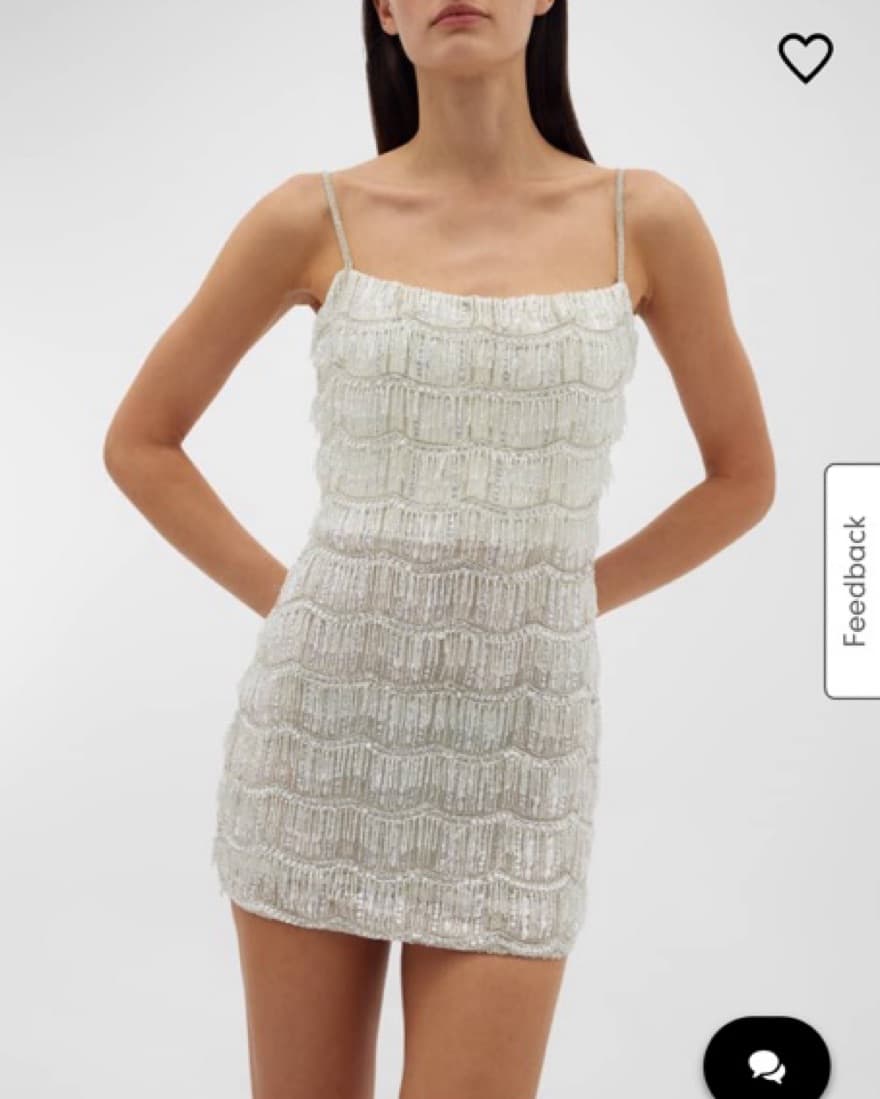 Rachel Gilbert Sadie Beaded Mini Dress - Image 1