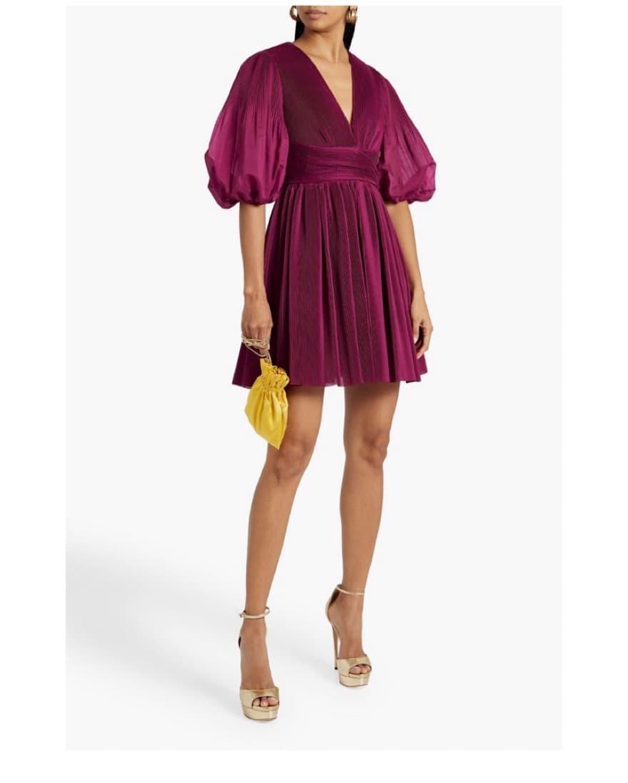 Zimmermann Plisse Plum Dress - Image 1