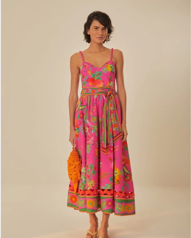 Women's Pink Delicate Fruit Garden Cotto - Image 1