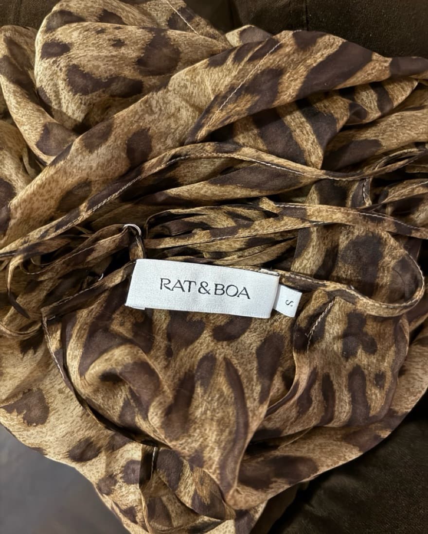 Rat & Boa Leopard Print Dress - Image 2
