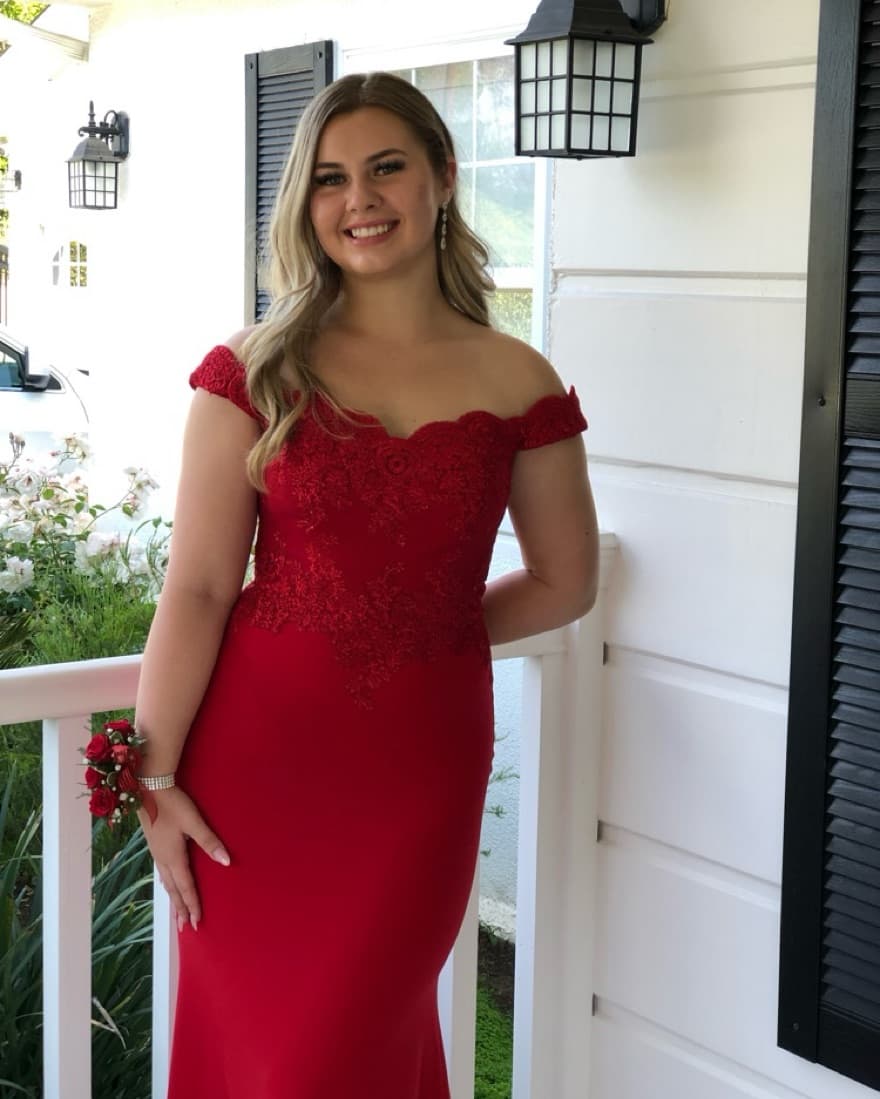 Red Formal Dress - Image 3