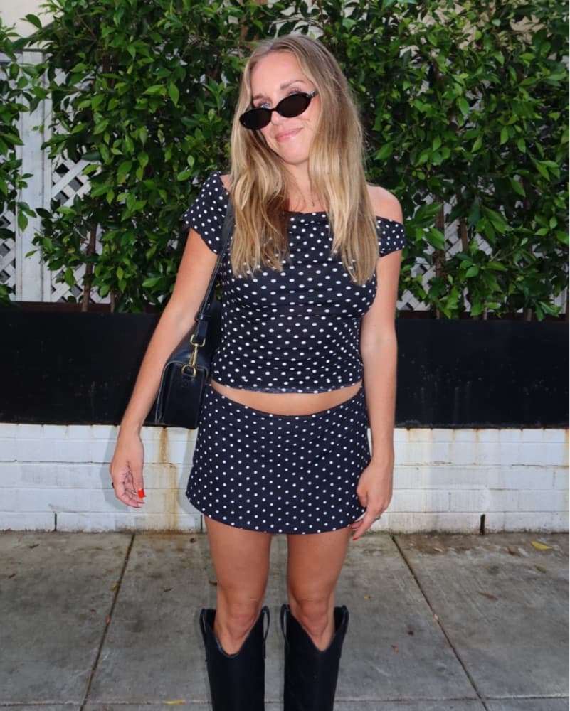 Polka Dot Skirt Set - Image 4
