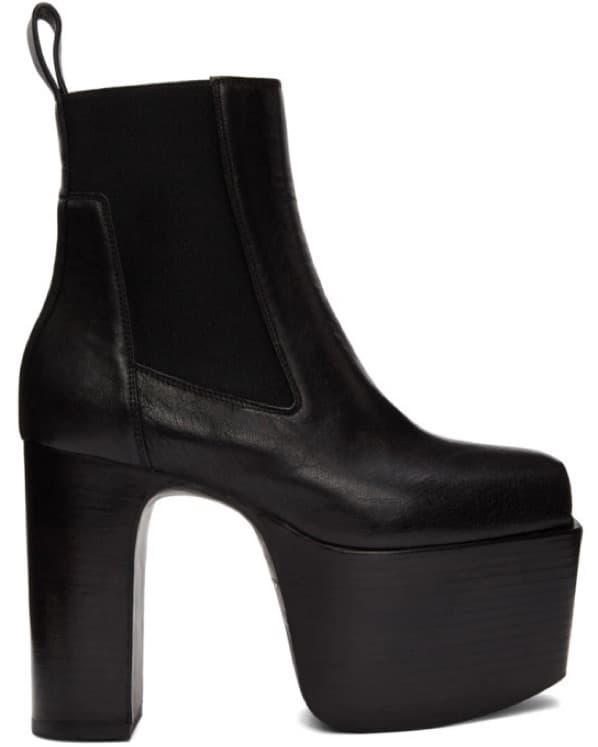 Rick Owens Platform Open Toe Boots - Image 1