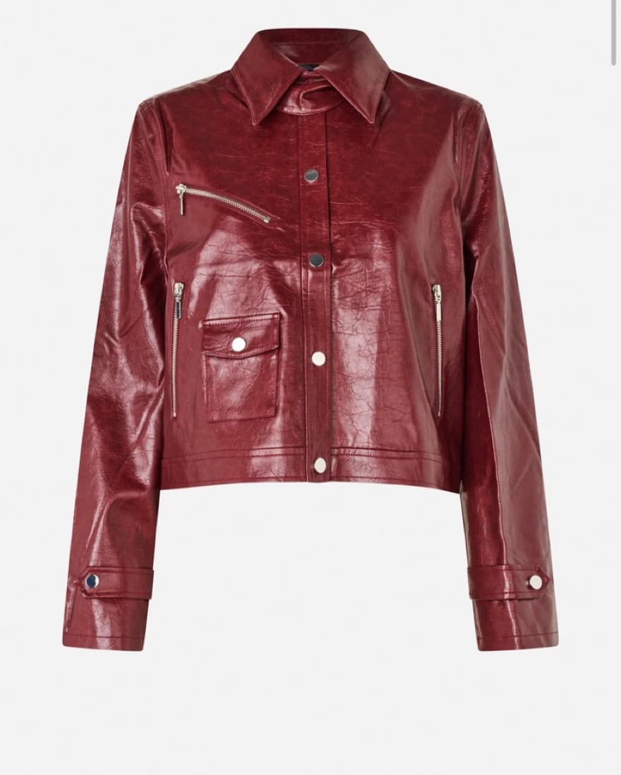 Baum Faux Leather Jacket - Image 3
