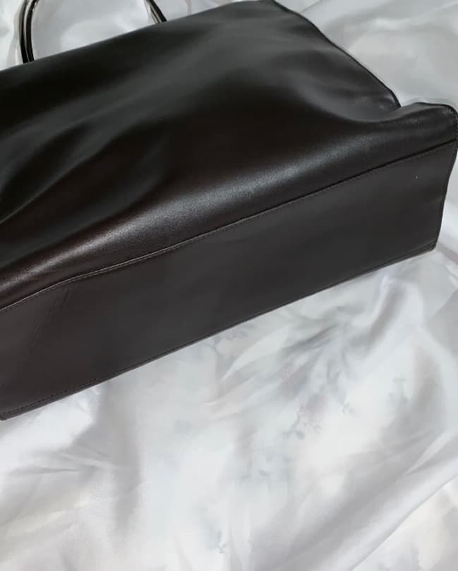 GUCCI brown calfskin leather TOTE - Image 5