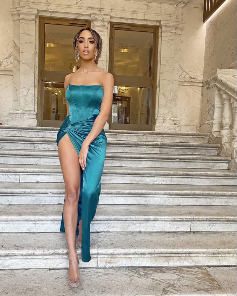 Teal Club L London Dress - Image 1