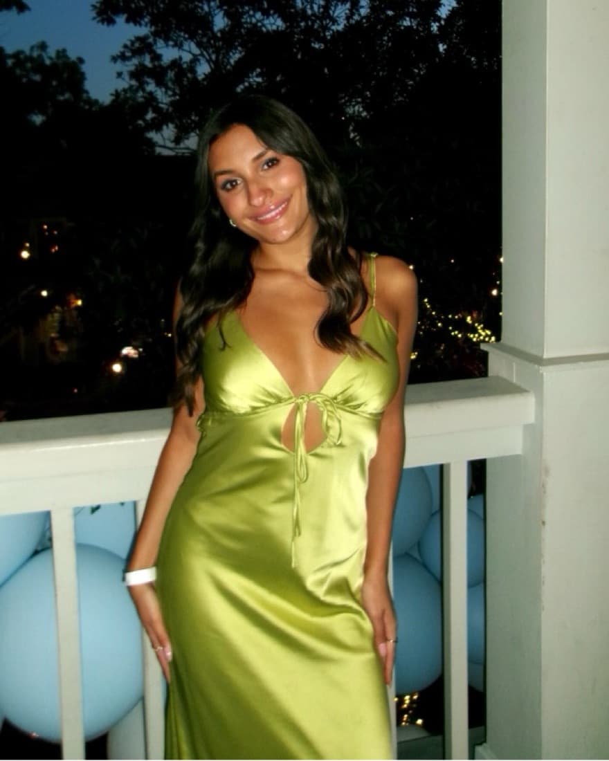 Peppermayo Flora Satin Maxi Dress - Image 2