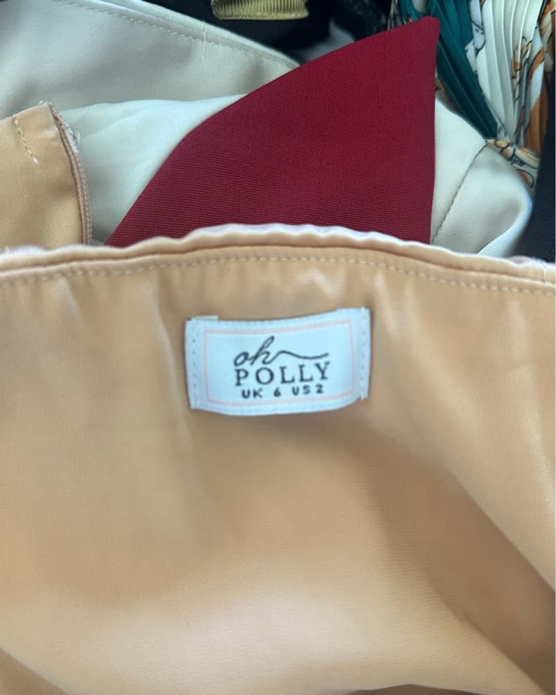 Oh Polly Gold Cowl Corset Midi Dress - Image 9