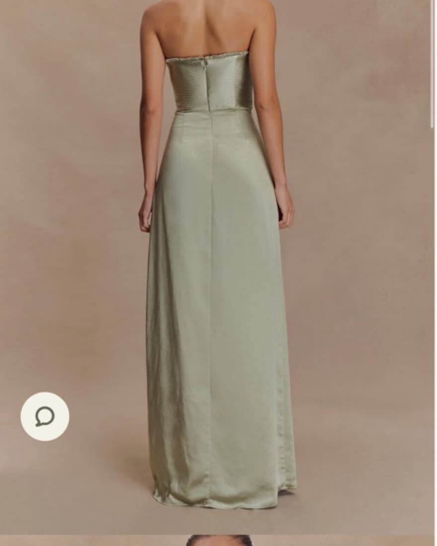 Meshki larissa Sage Green Satin maxi - Image 6