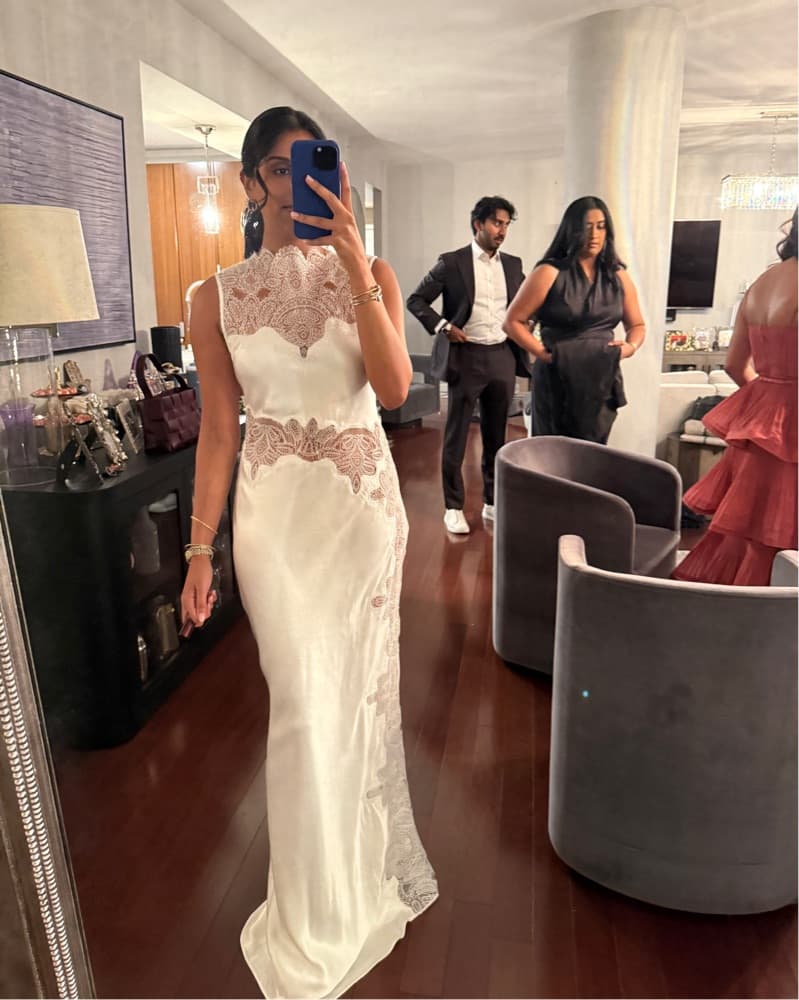 Shona Joy White Lace Dress - Image 3
