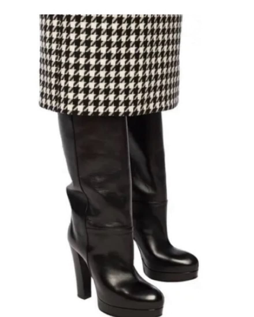 Gucci Leather Knee high plattaform Boots - Image 6