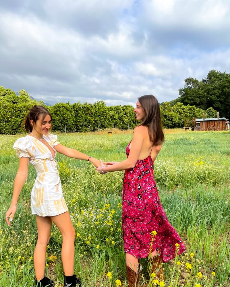 Breezy Yellow Floral Midi Dress - Image 2