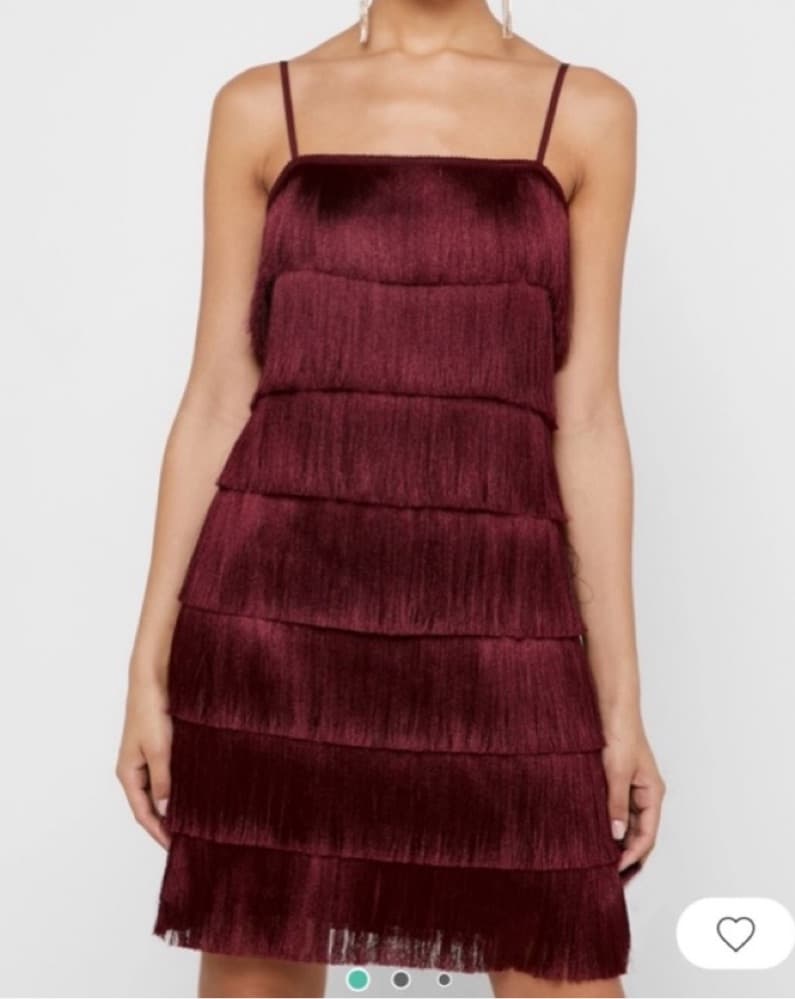 Mango Cami Layered Fringe Dress - Image 1