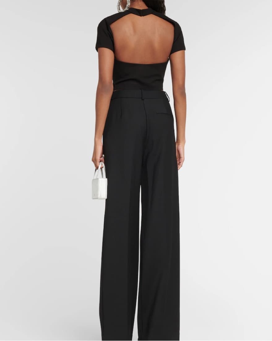 Area Embellished Cutout Croptop - Image 2