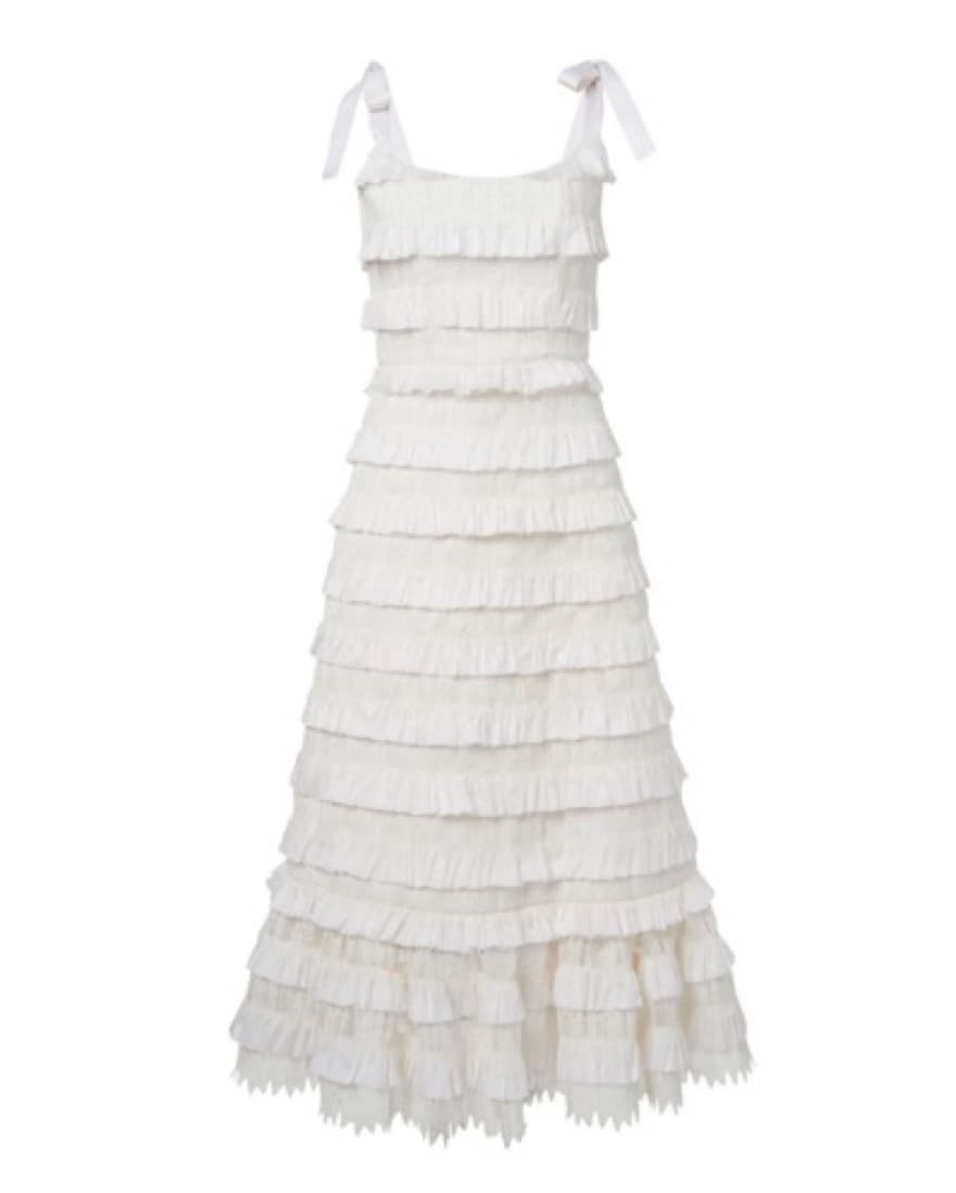 Markarian Annette Ivory Ruffle Dress - Image 2