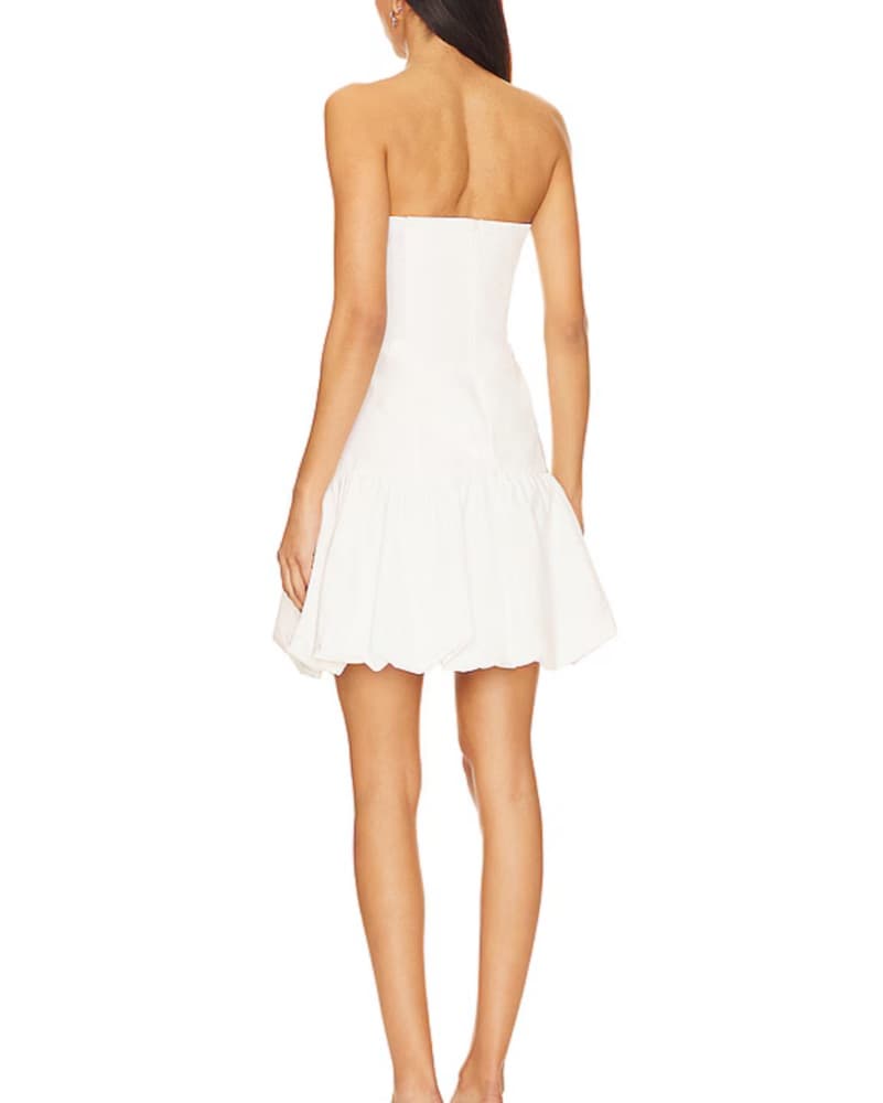 Amanda Uprichard White Mini Dress - Image 3
