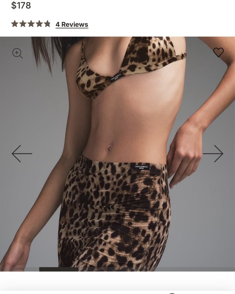 Skims Dolce Leopard Skirt + Bralet Too - Image 2